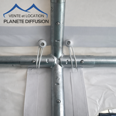 Connecteur 4 sorties 120° pour structure tubulaire 38/42 mm