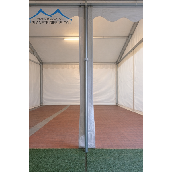 Pied montant pour tente – Acier galvanisé 38/42 mm