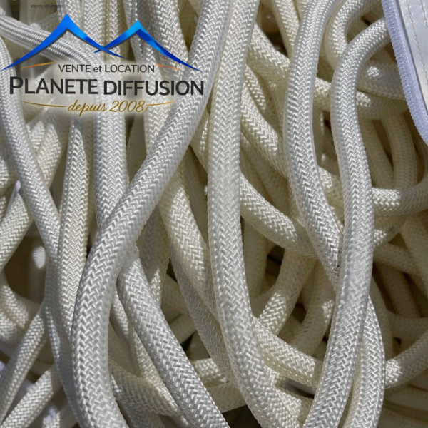 Cordes de traction haute qualité pour bâche de toit – lot de 2 avec mousquetons