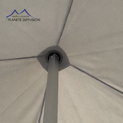 Bâche de toit 3 × 6 m en PVC 450 g/m² – fixation par velcros et renforts intégrés