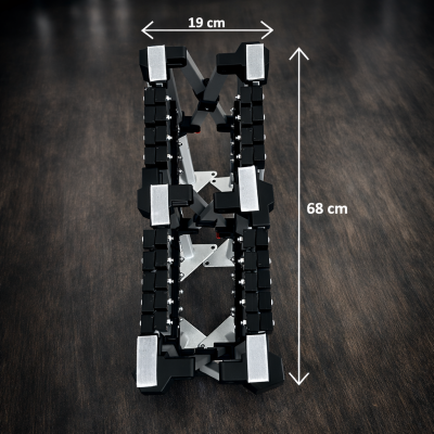 Plateau bois robuste pour comptoir pliant – design élégant et surface stable pour accueil et service.