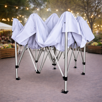 Barnum pliant alu 45 mm 3x3 m BLANC – EN PRÉCOMMANDE -10% + livraison gratuite