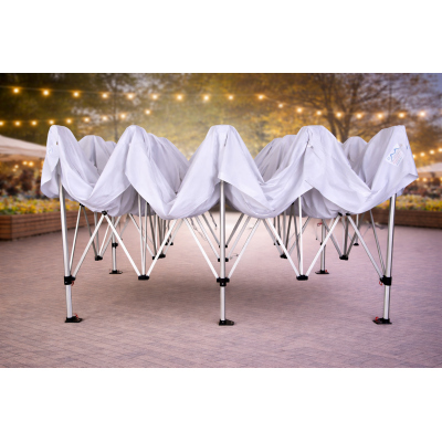 Barnum pliant alu 45 mm 3x6 m BLANC – EN PRÉCOMMANDE -10% + livraison gratuite