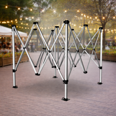 Barnum pliant alu 45 mm 3x3 m GRIS – EN PRÉCOMMANDE -10% + livraison gratuite