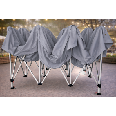 Barnum pliant alu 45 mm 3x4.5 m GRIS – EN PRÉCOMMANDE -10% + livraison gratuite
