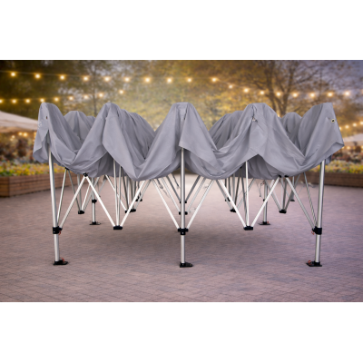Barnum pliant alu 45 mm 3x6 m GRIS – EN PRÉCOMMANDE -10% + livraison gratuite
