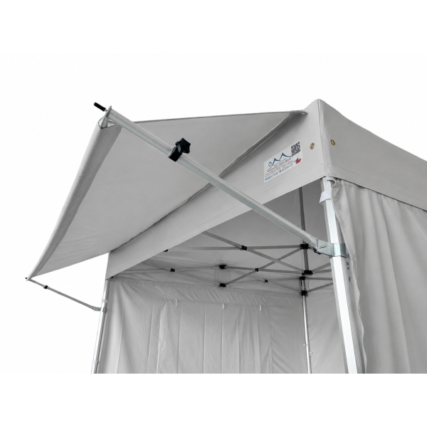 Casquette grise d’extension 4.5 m professionnelle pour barnum