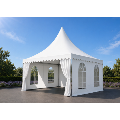 Pagode professionnelle 5 × 5 m avec kit d’entourages