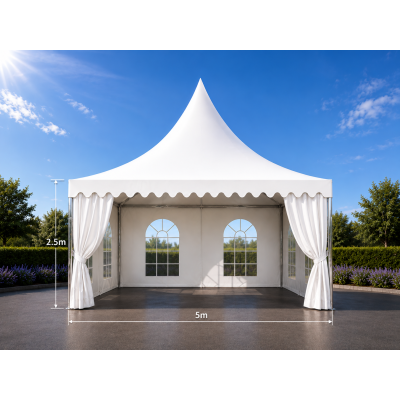 Pagode avec parois fenêtres – Espace lumineux et protégé