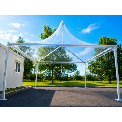 Pagode professionnelle 5 × 5 m – Structure aluminium robuste