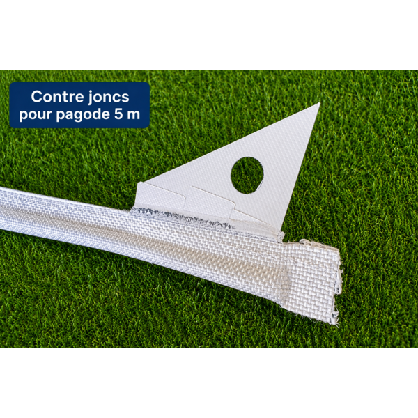Jonc 5 m de fixation Ø 10 mm – Pour bâche de toit pagode aluminium 5x5 m