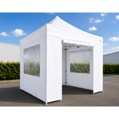 Barnum pliant 3x3 m Semi-Pro acier 45 mm – Blanc