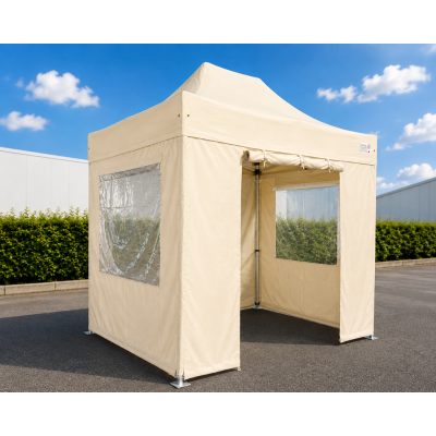Barnum pliant 3x4.5 m Semi-Pro acier 45 mm – Beige