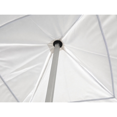 Bâche de toit tente pliante 3×4.5 m blanche – PVC 290 g/m² étanche