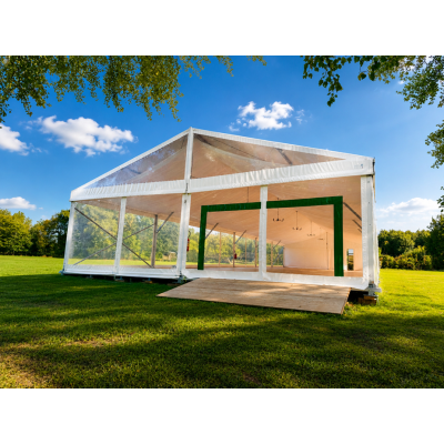 Chapiteau professionnel 350 m² avec rampe d’accès