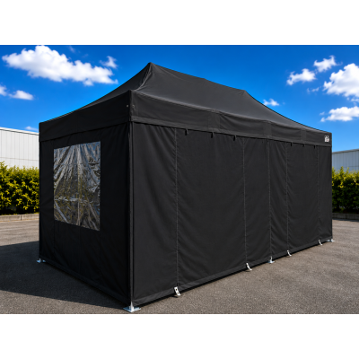 Barnum pliant acier 45 mm – Pack complet toit + côtés | Planète Diffusion