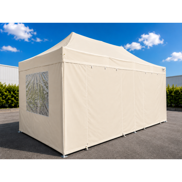 Structure semi-pro 3x6 m avec toit + côtés - Ø 45 mm acier