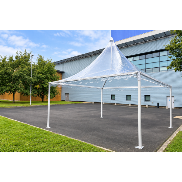 Bâche de Toit Cristal 5 × 5 m pour Pagode Professionnelle