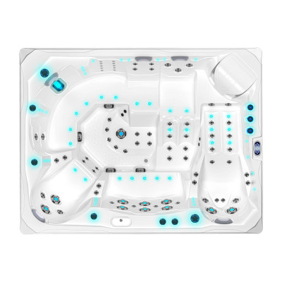 Spa Leeds 9 places – 105 jets de massage | Planète Diffusion